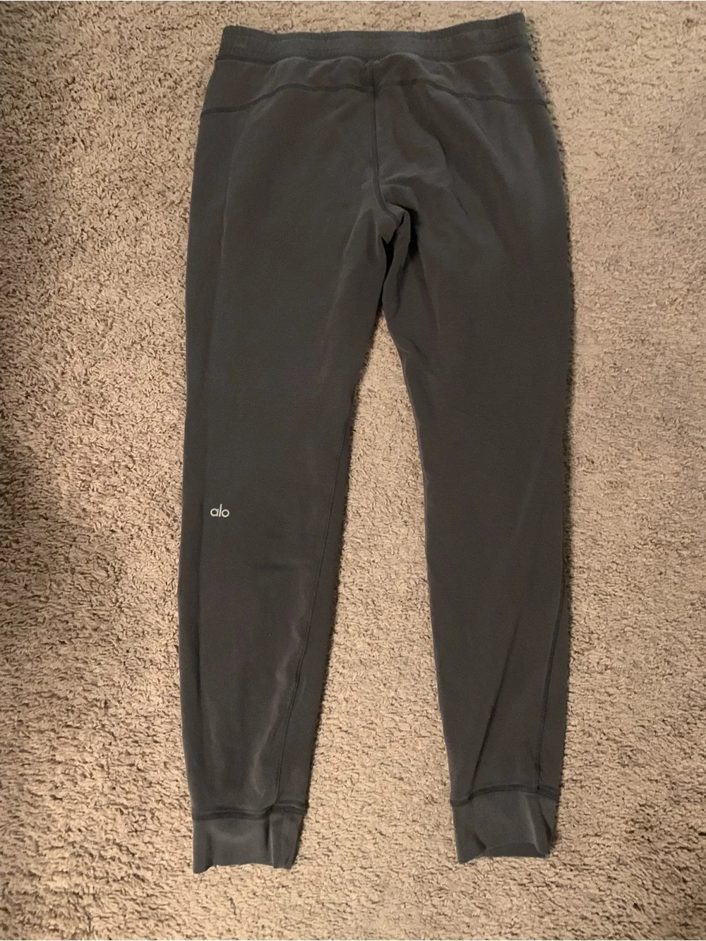 ALO Yoga Urban Moto Sweatpants Joggers Grey Anthracite Large